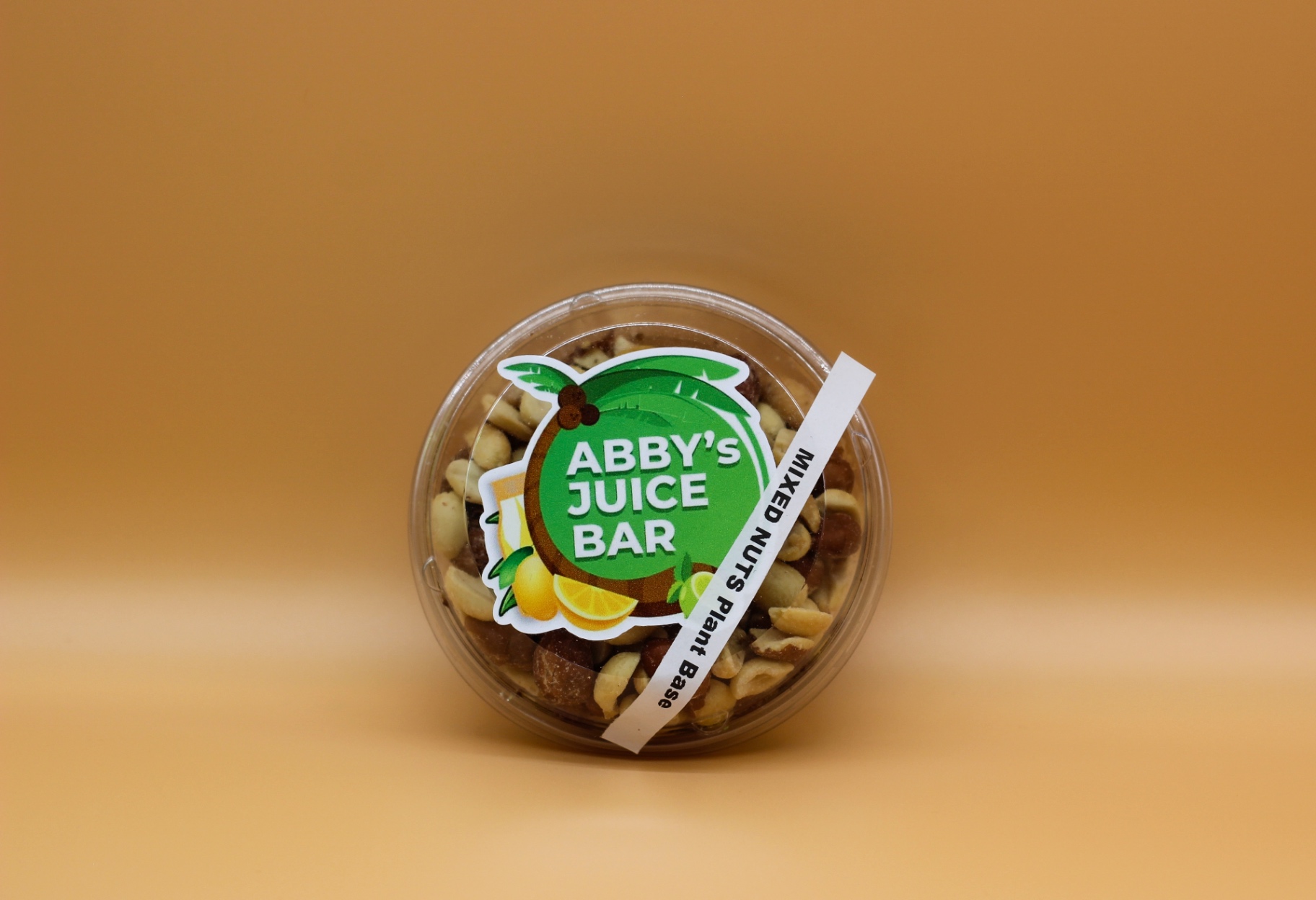 Abby's Juice Bar mixed nuts plant base snack cup